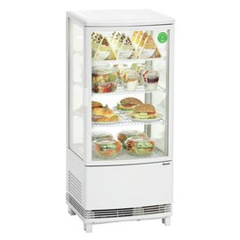Mini-Kühlvitrine weiß 86 ltr 230 Volt | 3 Borde Produktbild