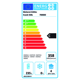 Bäckereikühlschrank 235L Euronorm | Umluftkühlung Produktbild 2 S