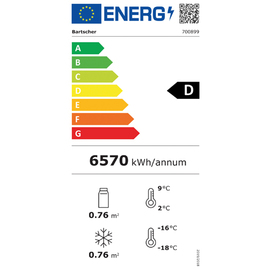 Kühl-Gefrierkombination 820L schwarz | Umluftkühlung Produktbild 1 L