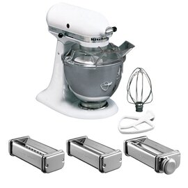 Küchenmaschine KitchenAid K45 | Tischgerät 230 Volt mit Nudel-Ausrollset 275 Watt 4,28 ltr Produktbild