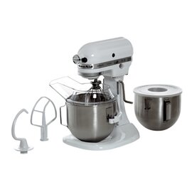 Küchenmaschine KitchenAid, "5KPM5EWH", weiß, mit Edelstahl-Rührschüssel, 4,83 l, 10 Geschwindigkeitsstufen Produktbild