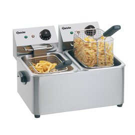 Elektro-Fritteuse SNACK II | 2 Becken 2 Körbe 4,0 ltr | 230 Volt 4 kW Produktbild