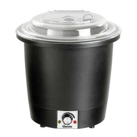 Suppentopf Scharnierdeckel transparenter Deckel 230 Volt 450 Watt 10 ltr  Ø 330 mm  H 380 mm Produktbild 7 S