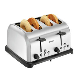 Toaster TBRB40 Edelstahl | 4-schlitzig inkl. 2 Brötchenaufsätze Produktbild 4 S