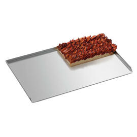 Backblech Bäckernorm Aluminium 1,5 mm 3 Seiten Rand L 600 mm B 400 mm H 20 mm Produktbild