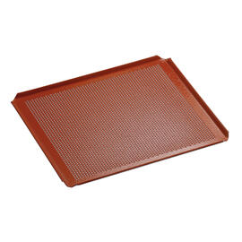 Lochblech GN 2/3 gelocht Aluminium 1,5 mm Silikon rot 4 Seiten Umschlag H 10 mm Produktbild 3 S