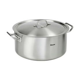 Kochtopf 25 ltr Edelstahl mit Deckel  Ø 430 mm  H 275 mm  | 2 Griffe Produktbild 3 S