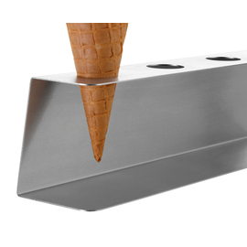 Waffelhörnchen-Halterung Edelstahl für 4 Eishörnchen Produktbild 2 S
