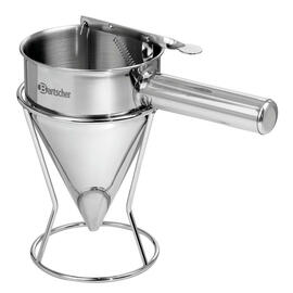 Teigportionierer Edelstahl mit Dosieröffnung Ø 8mm 0,8 ltr | Ständer Produktbild