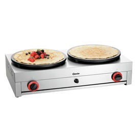 Crêpe-Backgerät Gas 2CP400G mit 2 Backplatten 6000 Watt Produktbild
