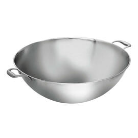 Wokpfanne W510F Edelstahl 22 ltr Ø 510 mm x 630 mm H 195 mm | flach | 2 Griffe Produktbild 3 S