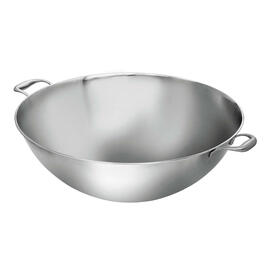 Wokpfanne W510F Edelstahl 22 ltr Ø 510 mm x 630 mm H 195 mm | flach | 2 Griffe Produktbild 6 S