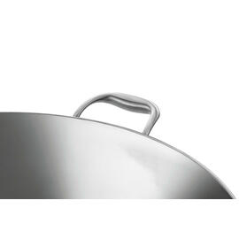 Wokpfanne W510F Edelstahl 22 ltr Ø 510 mm x 630 mm H 195 mm | flach | 2 Griffe Produktbild 4 S