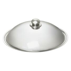 105981 Wokpfanne, passend zum Induktionswok "IW 35, Edelstahl, Kaltgriffe - Stiel und Gegengriff, Inhalt: 6 ltr., inkl. Edelstahldeckel, Ø 360 mm, H 110 mm, H inkl. Deckel 215 mm, 2,85 kg Produktbild 4 S