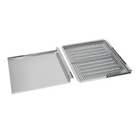 Grillrost-Set, bestehend aus Grillrost, Flammenabdeckung u. Fettauffangwanne für Gas-Kombi-Tischbräter, Gewicht: 10 kg Produktbild 2 S