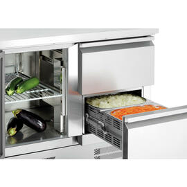 Mini-Kühltisch 900T1S2 260 ltr | 1 Flügeltür | 2 Schubladen Produktbild 2 S