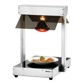 Infrarot-Wärmebrücke WL400 Edelstahl mit Warmhalteplatte  L 380 mm  B 555 mm  H 560 mm | Hustenschutz Produktbild 2 S