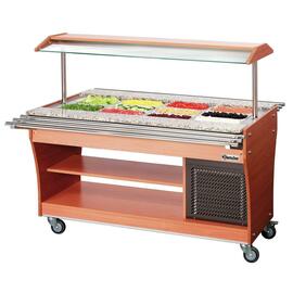 125503 Tablettrutsche, zu Gastro Buffet T, GN 4x 1/1, Edelstahl, 4,2 kg, 1460 x 312 mm Produktbild 2 S