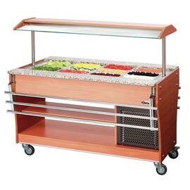 125503 Tablettrutsche, zu Gastro Buffet T, GN 4x 1/1, Edelstahl, 4,2 kg, 1460 x 312 mm Produktbild 3 S
