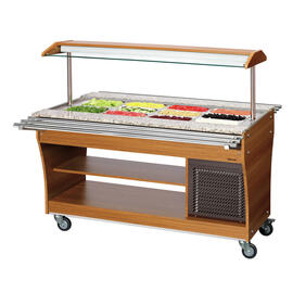 125503 Tablettrutsche, zu Gastro Buffet T, GN 4x 1/1, Edelstahl, 4,2 kg, 1460 x 312 mm Produktbild 6 S
