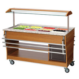 125503 Tablettrutsche, zu Gastro Buffet T, GN 4x 1/1, Edelstahl, 4,2 kg, 1460 x 312 mm Produktbild 7 S