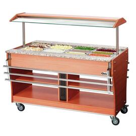 125503 Tablettrutsche, zu Gastro Buffet T, GN 4x 1/1, Edelstahl, 4,2 kg, 1460 x 312 mm Produktbild 5 S