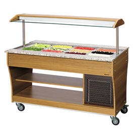 Kaltbuffetwagen teakfarben | passend für 4 x GN 1/1 - 150 mm Produktbild