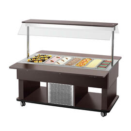 Kinder-Kaltbuffetwagen Kids K4110-150W wengefarben | passend für 4 x GN 1/1 - 150 mm Produktbild 4 S