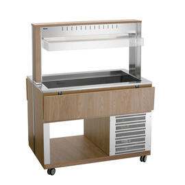 Kaltbuffetwagen K3110-200U ulmenfarben | passend für 3 x GN 1/1 - 200 mm | 3 Stege Produktbild 2 S