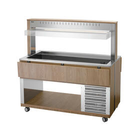 Kaltbuffetwagen K4110-200U ulmenfarben | passend für 4 x GN 1/1 - 200 mm | 4 Stege Produktbild 3 S