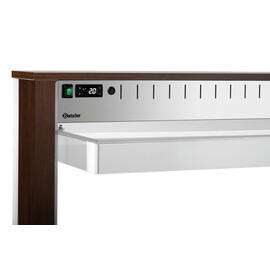 Kaltbuffetwagen K4110-200W wengefarben | passend für 4 x GN 1/1 - 200 mm | 4 Stege Produktbild 5 S