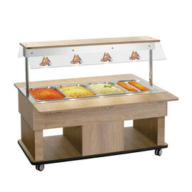 Kinder-Warmbuffetwagen Kids W4110-150U | ulmenfarben | passend für 4 x GN 1/1 Produktbild