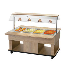 Kinder-Warmbuffetwagen Kids W4110-150U | ulmenfarben | passend für 4 x GN 1/1 Produktbild 4 S