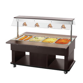 Kinder-Warmbuffetwagen Kids W4110-150W | wengefarben | passend für 4 x GN 1/1 Produktbild 4 S