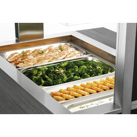 Warmbuffetwagen W3110-200A | anthrazit 230 Volt mit Beleuchtung | passend für 3 x GN 1/1 Produktbild 7 S