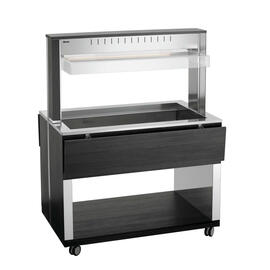 Warmbuffetwagen W3110-200A | anthrazit 230 Volt mit Beleuchtung | passend für 3 x GN 1/1 Produktbild 2 S