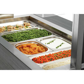 Warmbuffetwagen W4110-200A | anthrazit 230 Volt mit Beleuchtung | passend für 4 x GN 1/1 Produktbild 7 S