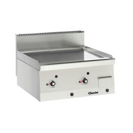 Gas-Griddleplatte 600 IMBISS • Oberfläche Stahl verchromt • glatt 7,6 kW Produktbild