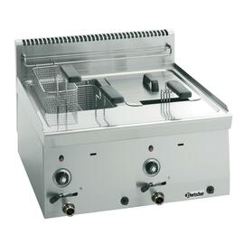 Gas-Fritteuse | 2 Becken 2 Körbe 16 ltr 13,4 kW (Gas) Produktbild