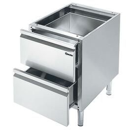 Unterbau 600 IMBISS mit 2 Schubladen | 400 mm  x 550 mm  H 580 mm Produktbild