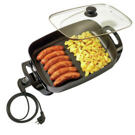 Elektropfanne 40x30 mit Deckel  • antihaftbeschichtet 7,5 ltr | 490 mm  x 310 mm  H 195 mm Produktbild