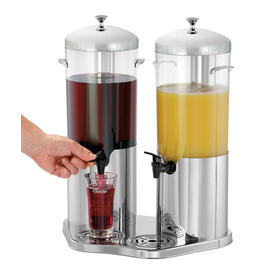Getränke-Dispenser DEW5 Duo Kunststoff Edelstahl 5 ltr Produktbild 3 S