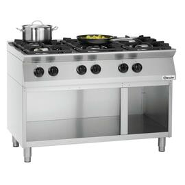 6 Flammen Gasherd MFGO 7060 Gastronorm 28,5 kW (Gas) | Unterbau offen Produktbild