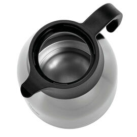 Isolierkanne 1,5 ltr Edelstahl chrom | schwarz Drehverschluss  H 215 mm Produktbild 4 S