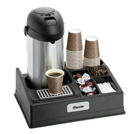 Kaffeestation 1190 5 Fächer schwarz  L 440 mm  B 340 mm  H 145 mm Produktbild