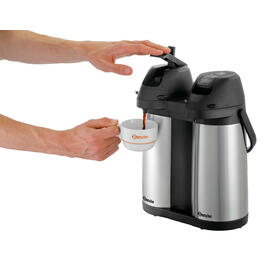 Isolierpumpkanne Duo 1,9L-ST | 3,8 ltr Edelstahl Produktbild 2 S