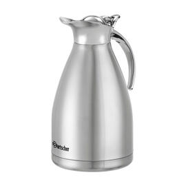 Isolierkanne 1,5L-VST | 1,5 ltr Edelstahl silberfarben Klappdeckel H 260 mm Produktbild