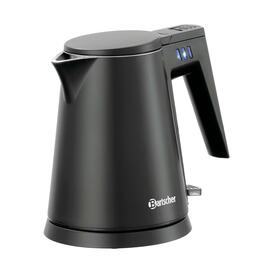 Wasserkocher 0,6 ltr schwarz Kunststoff Edelstahl Produktbild