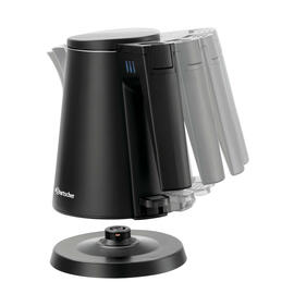 Wasserkocher 0,6 ltr schwarz Kunststoff Edelstahl Produktbild 6 S