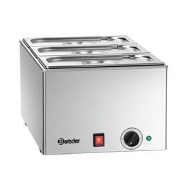 B-Ware | Wasserbad - Bain Marie für GN 3 x 1/3 GN, mit GN-Behältern und Deckeln Produktbild 2 S